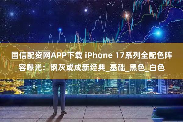 国信配资网APP下载 iPhone 17系列全配色阵容曝光:钢灰或成新经典_基础_黑色_白色