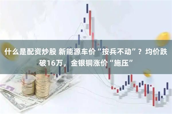 什么是配资炒股 新能源车价“按兵不动”？均价跌破16万，金银铜涨价“施压”